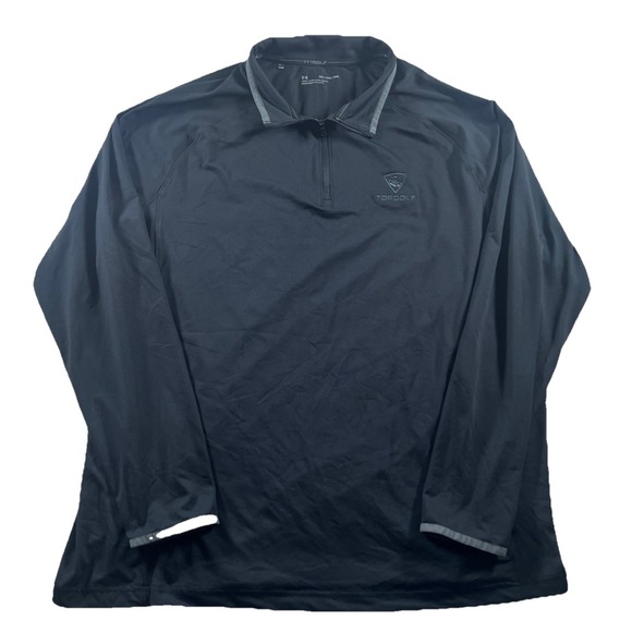 Under Armour Other - Under Armour 1/4 Zip Pullover Men's 2XL‎ Loose Black Top Golf Logo